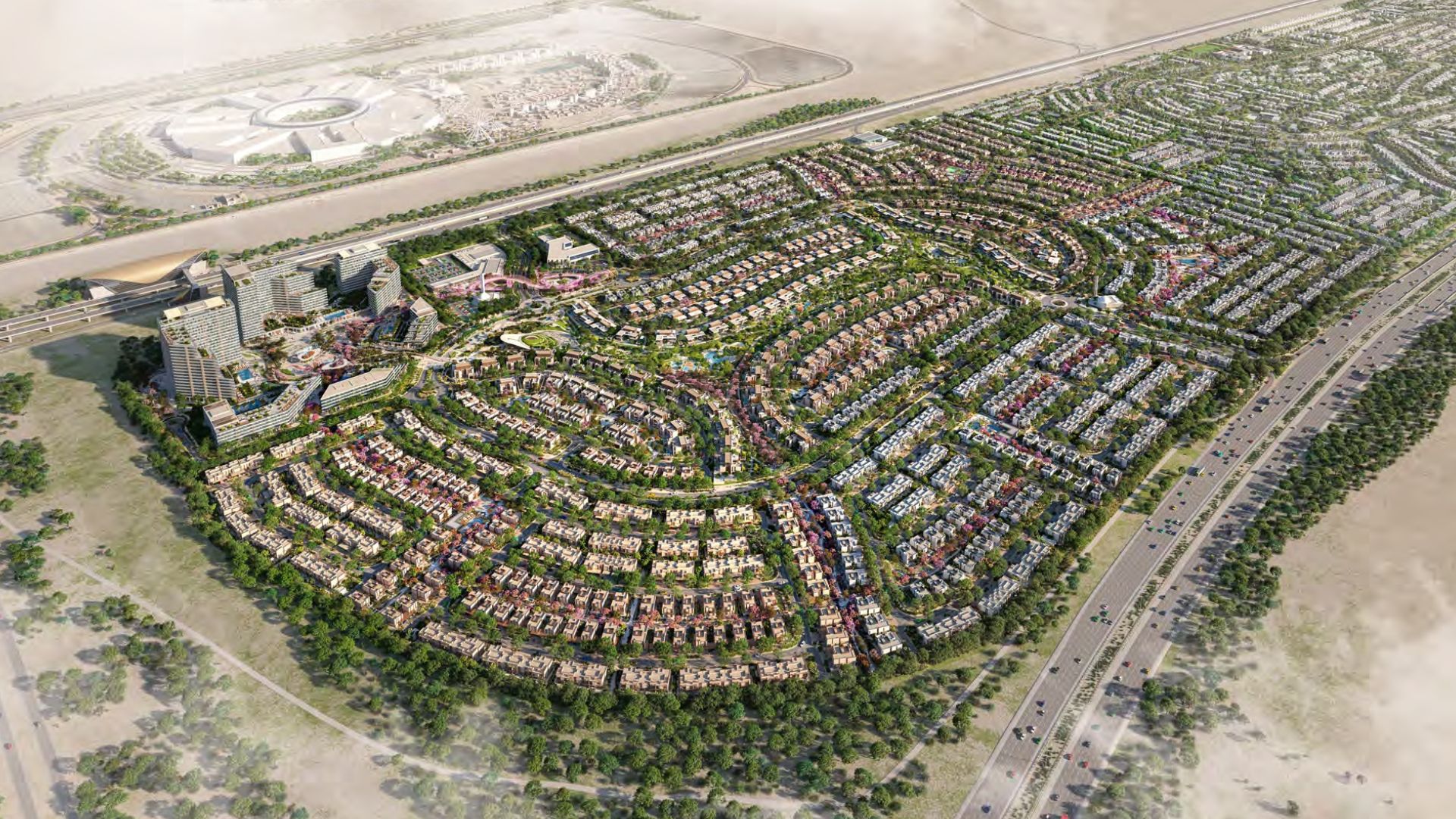 مشروع أثلون من الدار العقارية : تاون هاوس وفلل للبيع في دبي عقارات للبيع في دبي 